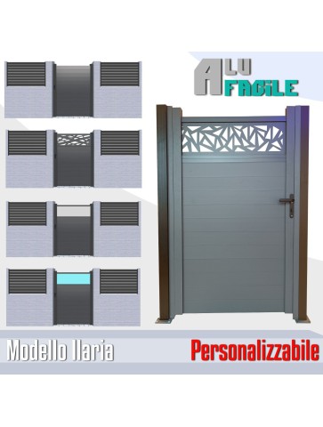 Cancelletto cancello pedonale in alluminio per recinzioni porta con maniglia personalizzato