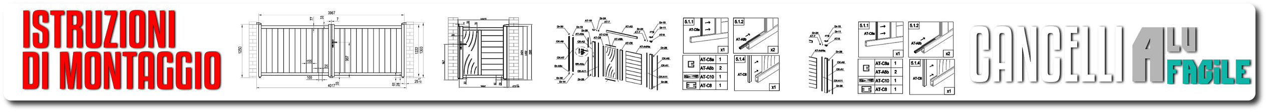 scarica le istruzioni di montaggio cancello cancelletto alluminio